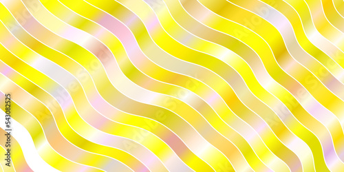 Light Pink, Yellow vector layout with wry lines.
