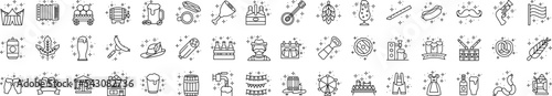 Oktoberfest icons collection vector illustration design