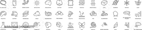 Row matterial icons collection vector illustration design