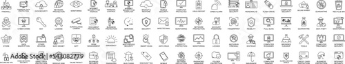 Security icons collection vector illustration design
