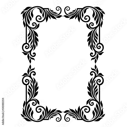 Oriental vector damask patterns for greeting cards and wedding invitations.