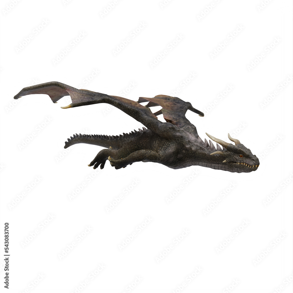 Fototapeta premium Dragon isolated