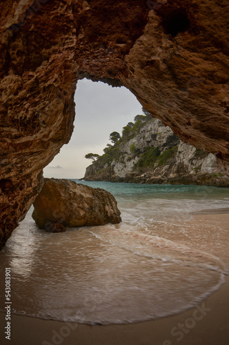 Views from a beach inside a cave © manuel
