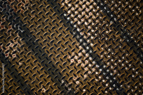 Old and dark steel texture background.