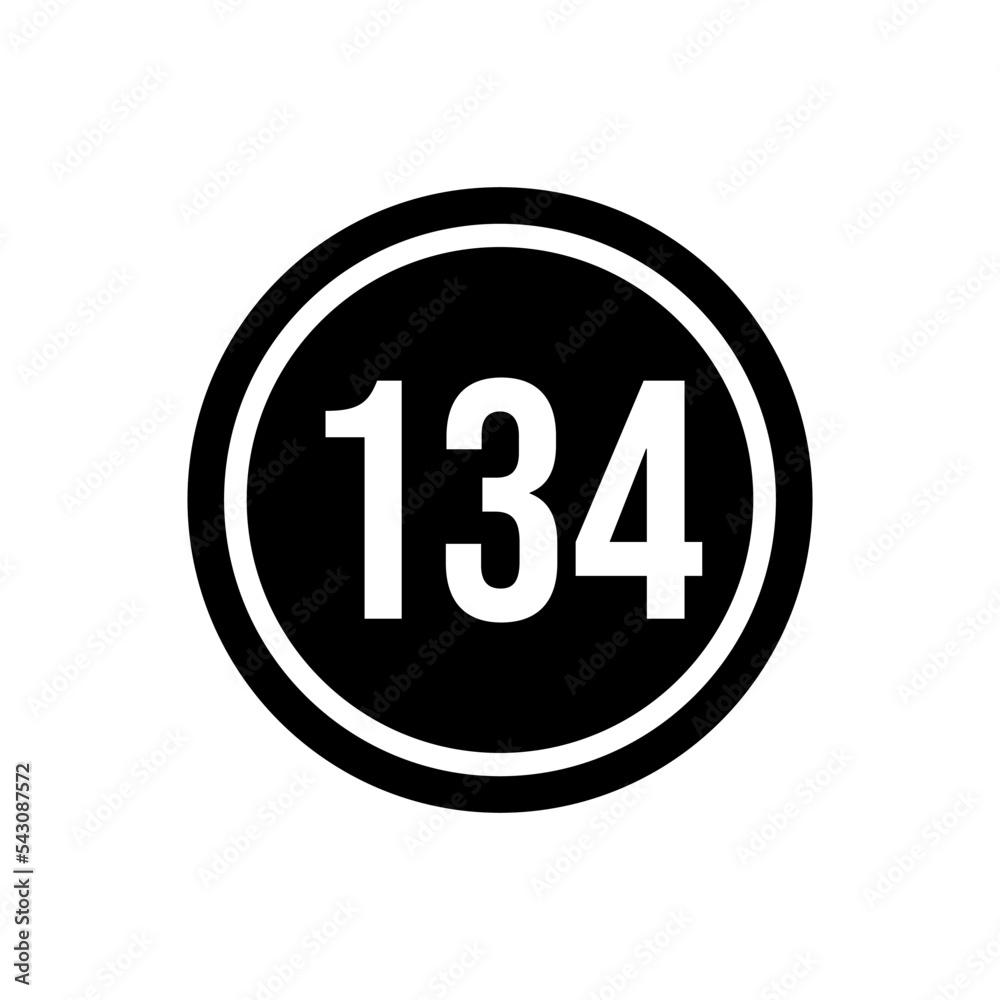 Numeric icon vector design templates Numeric icon vector design templates