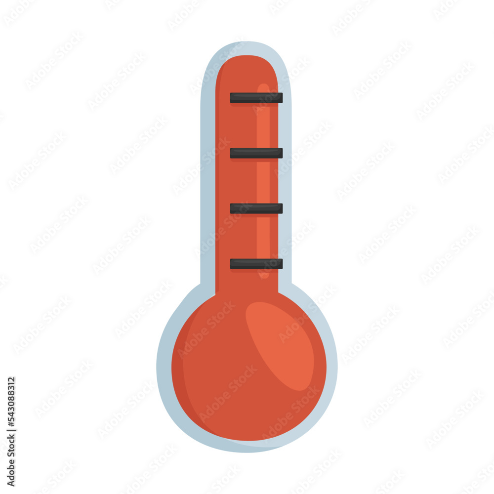 Thermometer Sign Emoji Icon Illustration. Temperature Vector Symbol Emoticon Design Clip Art