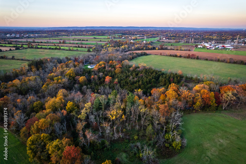 Aerial Drone of SOmerset Sunset New Jersey photo