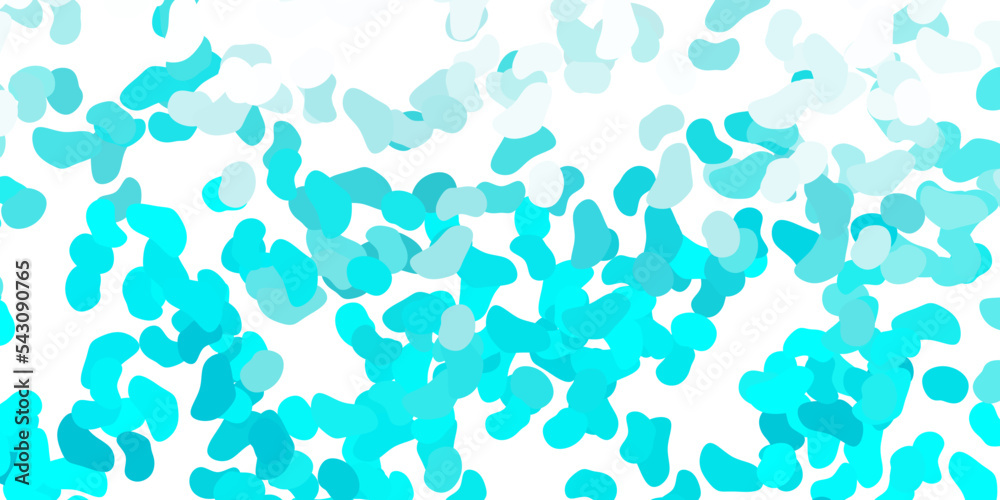 Light green vector backdrop with chaotic shapes.