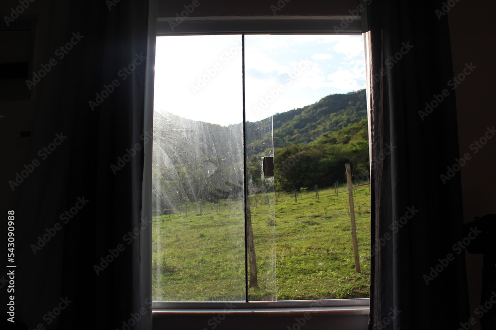 Fototapeta premium view through the window