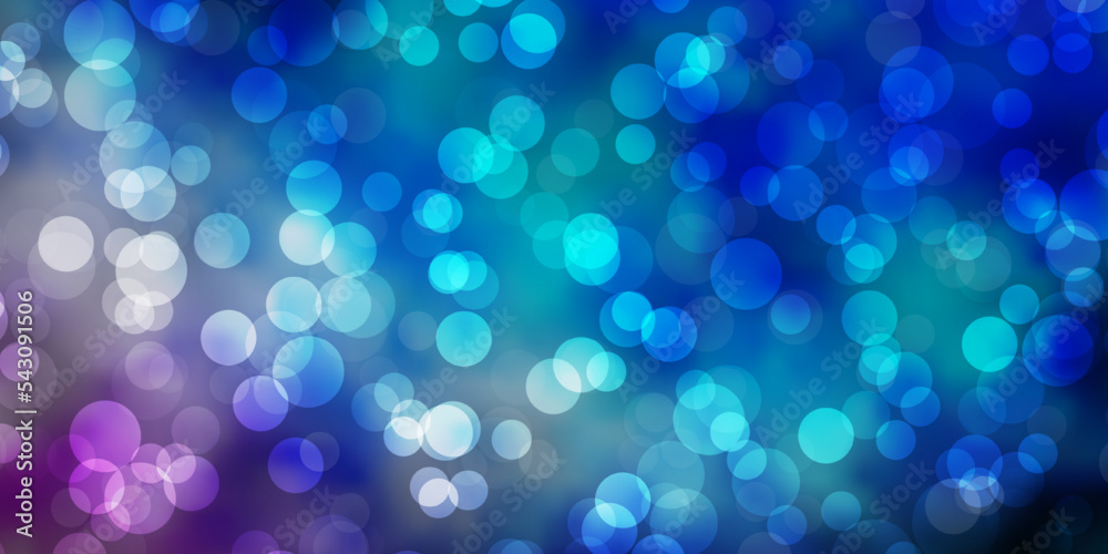 Light Blue, Green vector background with circles. Light Blue, Green vector background with circles.