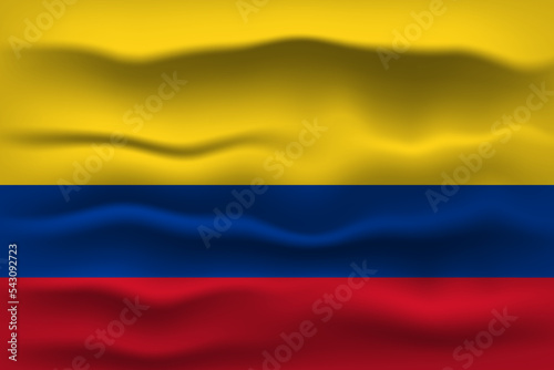 Vector illustration national flag of Colombia. Simply vector illustration eps10.