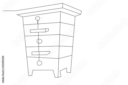 a simple line illustration of honey bee. one line honey bee  