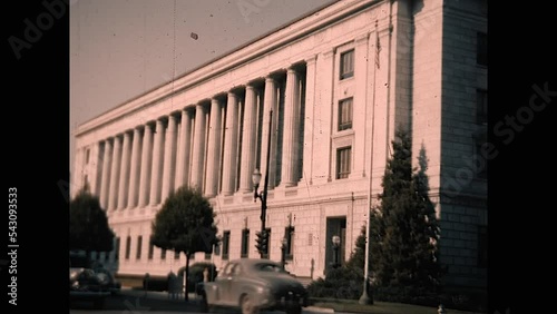 Sacramento Memorial Auditorium 1949 - Home movie footage of government buildings in Sacramento in the late 1940s photo