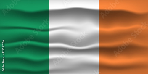 Vector illustration national flag of Ireland. Simply vector illustration eps10.