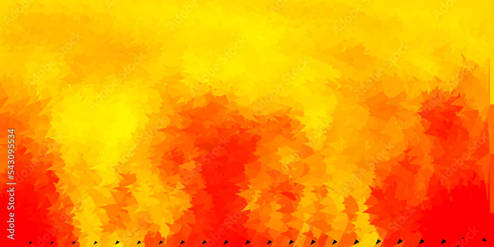 Light orange vector polygonal backdrop.