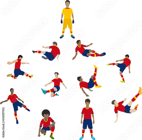 Spain soccer player team