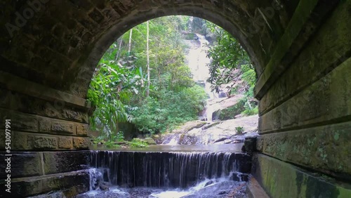 Taunay waterfall in Tijuca National Park in Rio de Janeiro, Brazil.