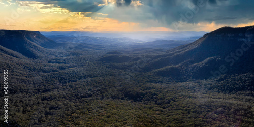 Sunset in the Blue Mountains, New South Wales, Australia
