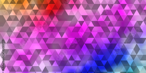Light Multicolor vector background with polygonal style.