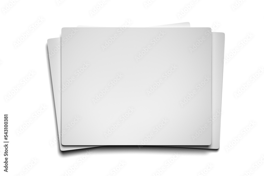 Transparent PNG mockup template blank white paper sheets Stock ...
