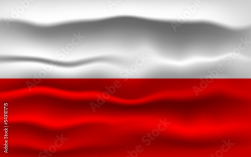 Vector illustration national flag of Poland. Simply vector illustration eps10. 