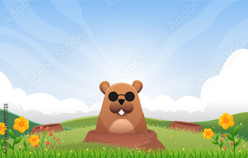 Groundhog Day Background