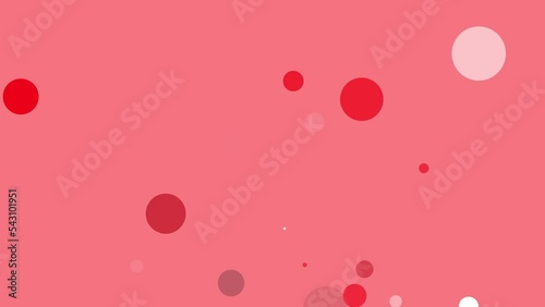 カラフルな背景に円が湧き出る