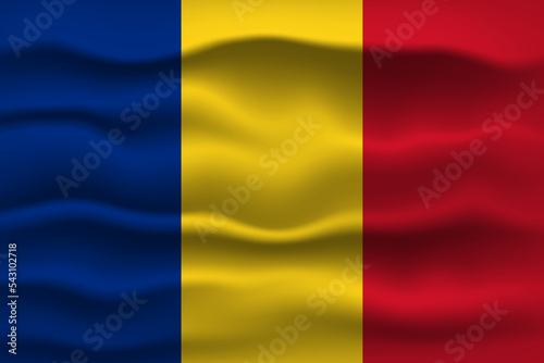 Vector illustration national flag of Romania. Simply vector illustration eps10. 