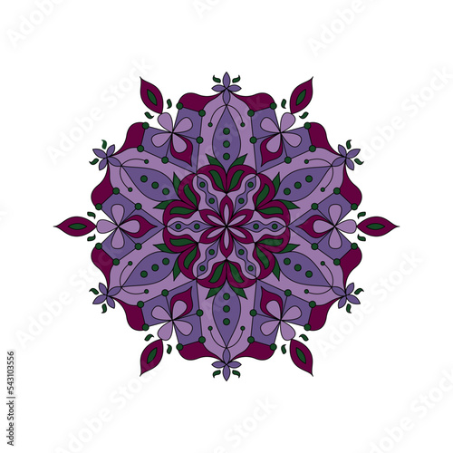 Mandala. Abstract illustration. Ornament for decor, cards etc. Coloring book