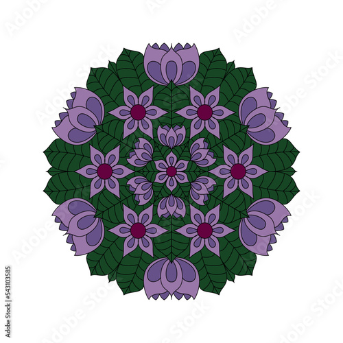 Mandala. Abstract illustration. Ornament for decor, cards etc. Coloring book