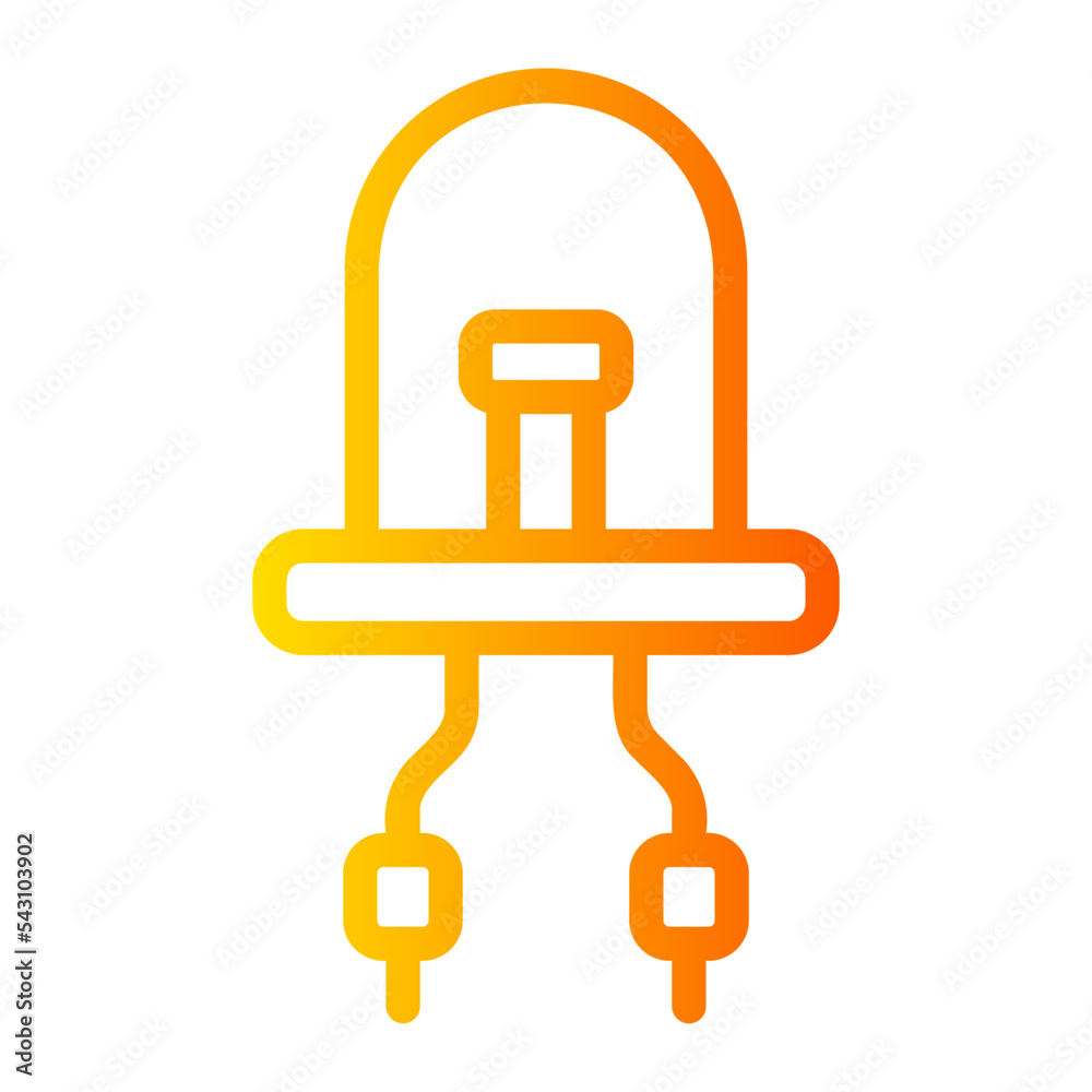 diode gradient icon diode gradient icon