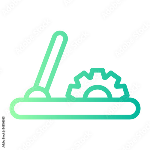 lever arm gradient icon