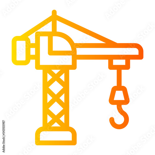 crane gradient icon