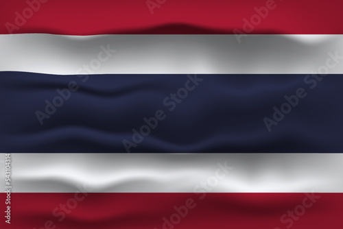 Vector illustration national flag of Thailand. Simply vector illustration eps10. 