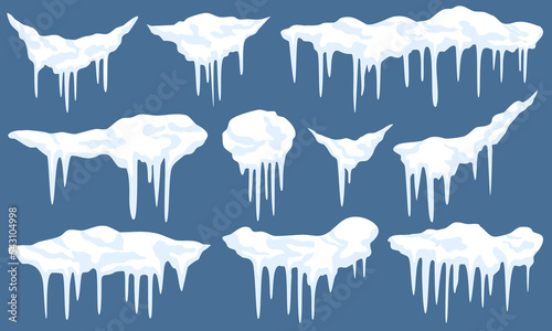 icicles collection for winter decoration