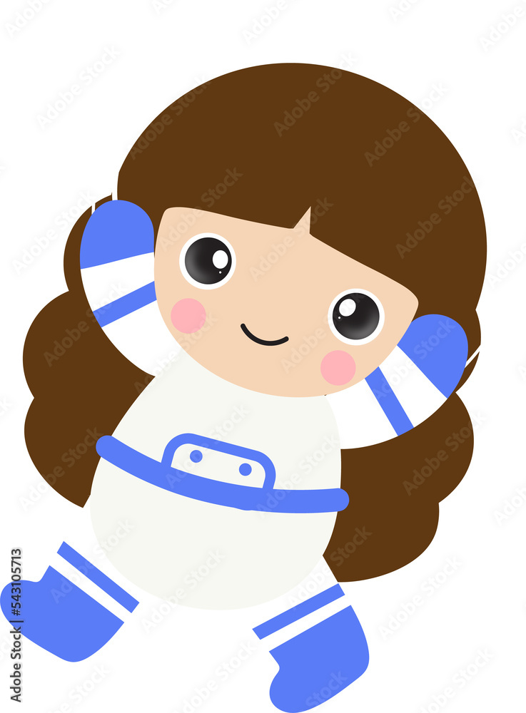 Cute Outer Space Vector .