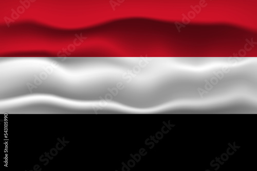 Vector illustration national flag of Yemen. Simply vector illustration eps10. 