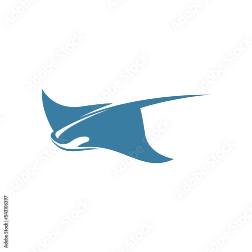 Stingray logo icon design illustration