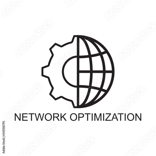 network optimization icon , technology icon