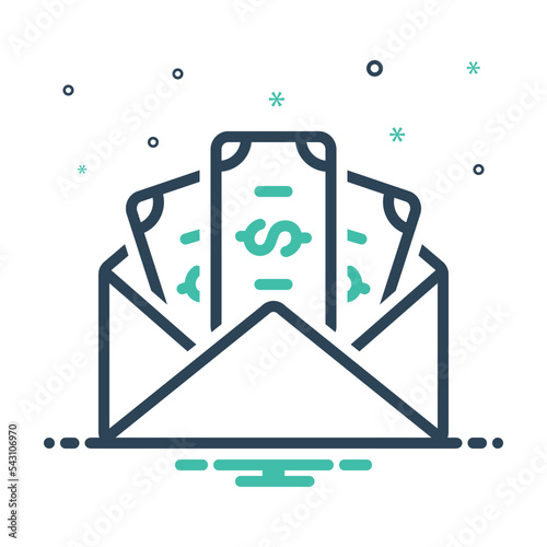 Mix icon for salaries 