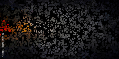 Dark yellow vector pattern with abstract shapes.