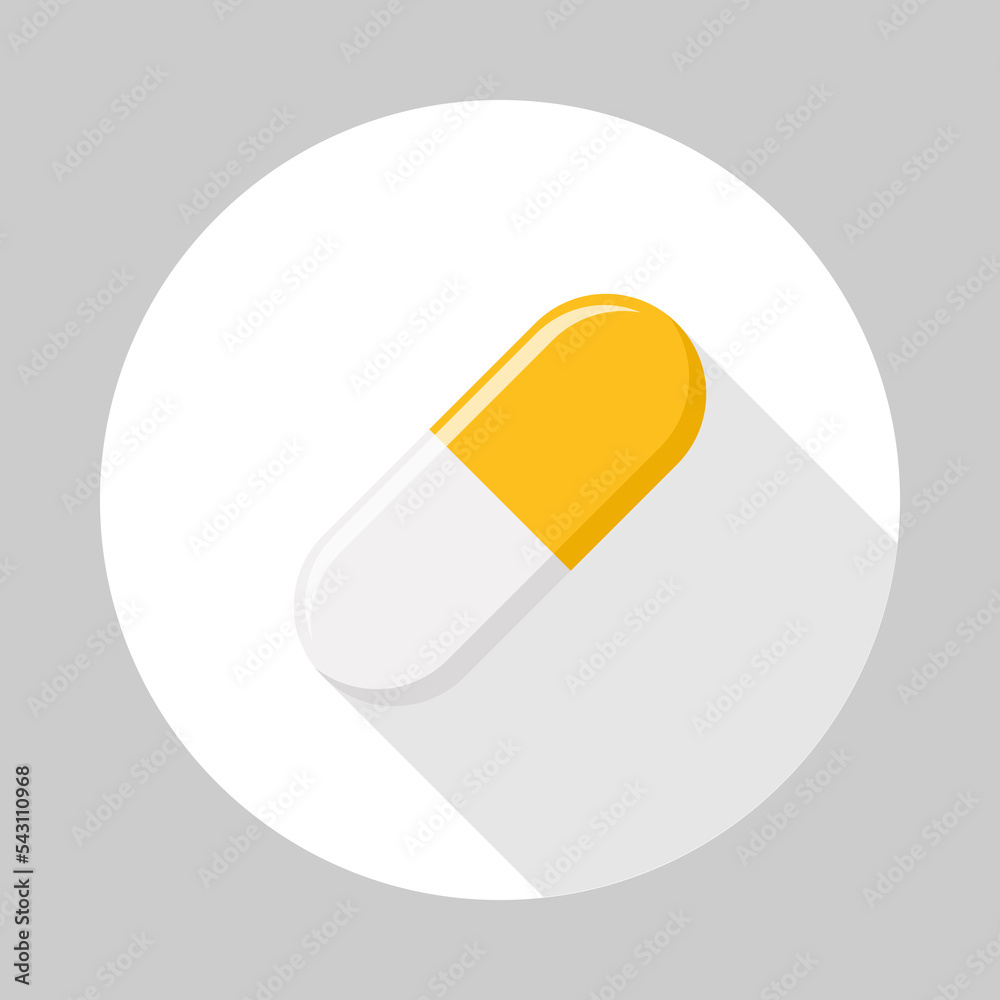 Yellow Pill Capsule, Medicine, vector mark symbols Yellow style. Isolated icon. Yellow Pill Capsule, Medicine, vector mark symbols Yellow style. Isolated icon.