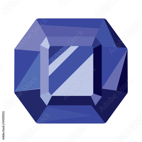 flat amethyst design