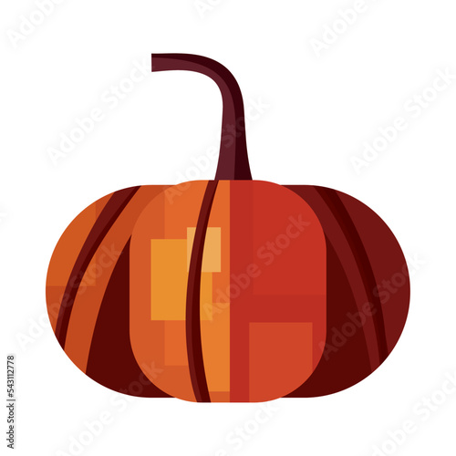 flat pumpkin design