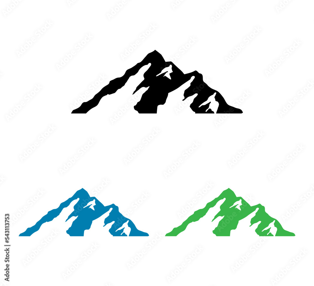 Fototapeta premium Vector Simple Mountain Logo