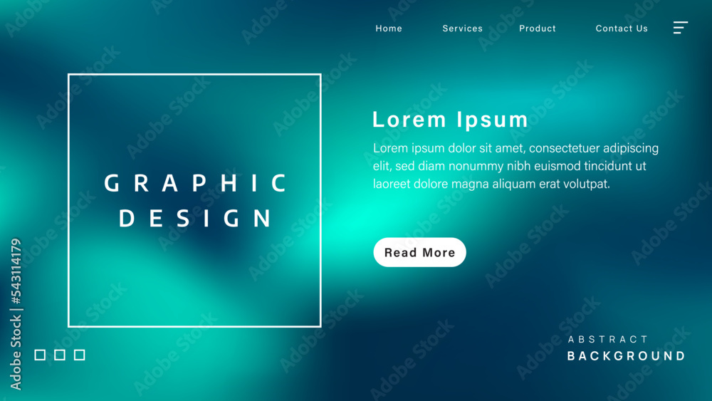 new template design with beautiful green gradient blur background. for ...