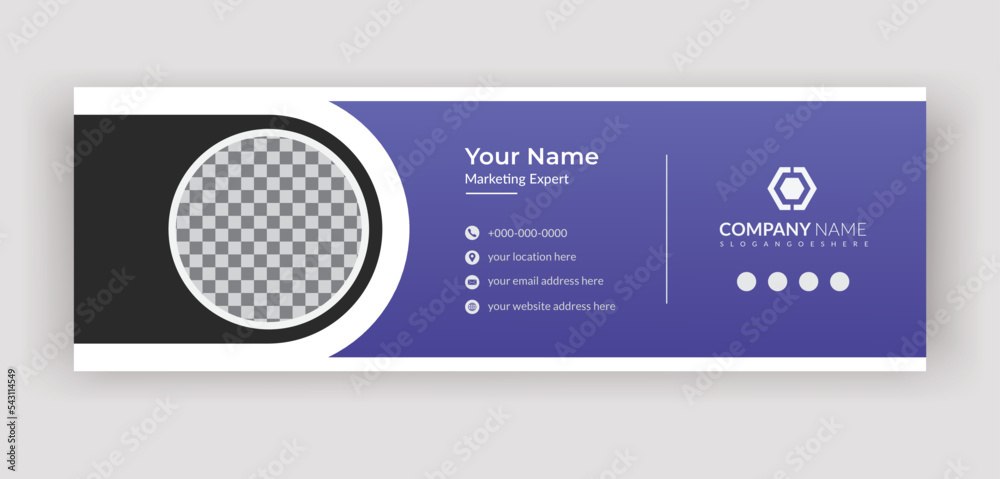 Simple Modern and minimalist email signature or clean professional email footer design template, Creative personal social media cover template Simple Modern and minimalist email signature or clean professional email footer design template, Creative personal social media cover template