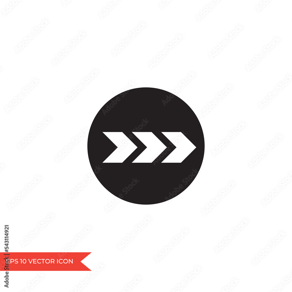 Arrow icon flat style isolated Arrow icon flat style isolated