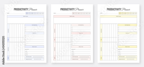 Productivity Planner Template Design. Daily planner template design. Daily Productivity Planner. Modern Planner Template Set. Life and Business planner. Organizer & Schedule Planner. Planner Bundle 