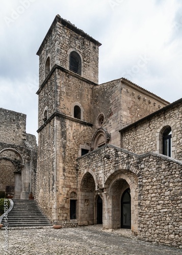 Old medieval Abbazia del Goleto, Campania, Italy